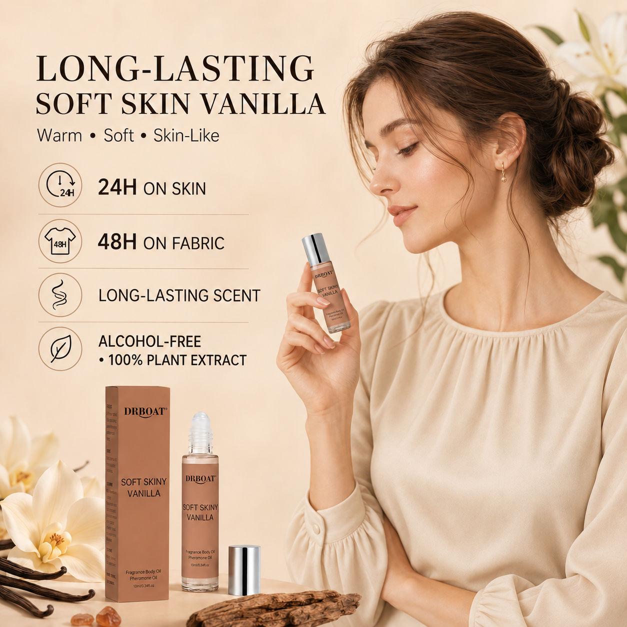 Perfume Fragrance Oil - Women Roll On Fragrance Oil, Soft